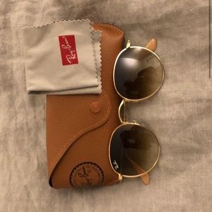 Ray-Ban Round Sunglasses RB3447 Gold